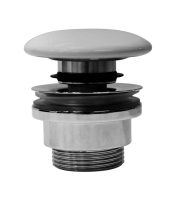 GSI GSI umyvadlová výpust 5/4“, click-clack, keramická zátka, 5-65mm, bílá mat PCS09
