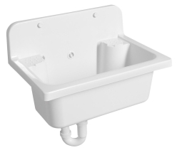 Aqualine Závěsná výlevka 55x37cm, plast, bílá PI5052