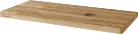 Mereo Siena, koupelnová deska na skříňku, dub masiv, 100 cm, L/P, asymetrická, s výřezem na skříňku 80 cm CN482DA