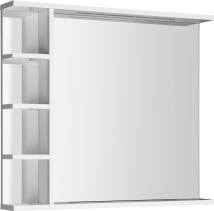 Aqualine KORIN STRIP zrcadlo s LED osvětlením a policemi 80x70x12cm KO350S