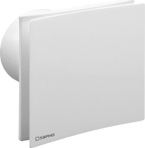 Sapho EIRA koupelnový ventilátor axiální s časovačem, 15W, potrubí 100mm, bílá EI102