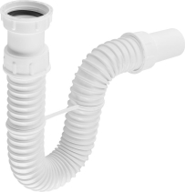 Bruckner FLEXY dřezový sifon flexibilní 6/4", DN40, bílá 155.183.0