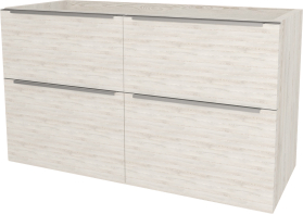 Mereo Mailo, koupelnová skříňka 121 cm, chrom madlo, Multidecor, White Loft Pine CN593SWLP1
