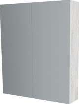 Mereo Koupelnová skříňka zrcadlová 80 cm, galerka, 2 x dvířka, Multidecor, White Loft Pine CN798G82WLP1