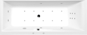 Polysan CLEO HYDRO-AIR hydromasážní vana, 180x90x48cm, bílá 13111HA