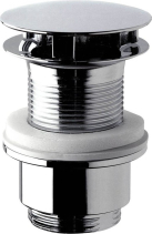 Omp Tea Umyvadlová výpust 5/4“, neuzavíratelná, velká zátka, 30-45mm, chrom 147.555.5