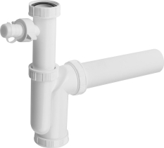 Bruckner Dřezový sifon s odbočkou 6/4", DN50, bílá 155.116.0