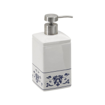 Gedy CIXI dávkovač mýdla na postavení, porcelán, bílá/modrá CX8189