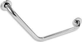 Novaservis Úhlové držadlo s krytkami 400 x 400 mm leštěná nerez R66404,44