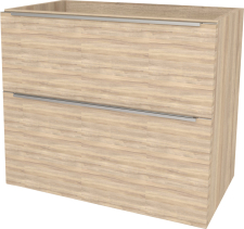 Mereo Mailo, koupelnová skříňka 81 cm, chrom madlo, Multidecor, Blonde Liberty Elm CN591SBLE1