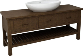 Sapho BRAND umyvadlová skříňka 160x73x50cm, mořený smrk BA161