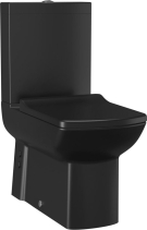 CREAVIT LARA WC kombi, spodní/zadní odpad, černá mat LR360