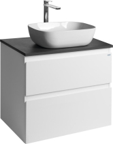 Aqualine ALTAIR skříňka s deskou 68 cm, bílá/antracit břidlice AI270-03