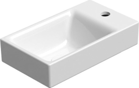 GSI NUBES keramické umývátko 40x23cm, pravé/levé, bílá ExtraGlaze 9636111