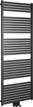 Aqualine TONDI otopné těleso rovné 600x1690 mm, středové připojení, černá mat DT496T
