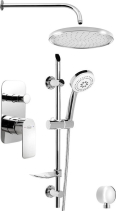 Aqualine DAPHNE podomítkový sprchový set s pákovou baterií, 2 výstupy, chrom DH944