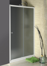 Aqualine AMADEO posuvné sprchové dveře 1000 mm, sklo Brick BTS100