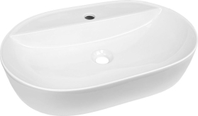 Mereo Umyvadlo na desku bez přepadu, 610x400x120 mm, keramické UC614012O
