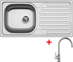 Nerezový dřez Sinks CLASSIC 860 5V+VITALIA CL8605VVICL