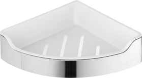 Aqualine SAMBA rohová police do sprchy, 218x63x218mm, nerez lesk SB109