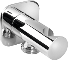 Sapho Držák sprchy kulatý, pevný, s vyústěním, chrom SG403