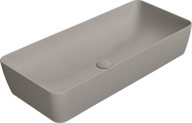 GSI NUBES keramické umyvadlo na desku 80x40cm, tortora mat 904005