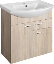 Aqualine ZOJA umyvadlová skříňka 71, 5x74x34cm, dub platin 51175