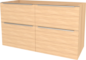 Mereo Mailo, koupelnová skříňka 121 cm, chrom madlo, Multidecor, Dub Sand Barbera CN593SDSB1