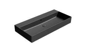 GSI KUBE X keramické umyvadlo 100x47cm, bez otvoru, černá mat 9423026