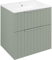 Sapho CIRASA umyvadlová skříňka 59, 2x64x46cm, verde strip CR601-4444S