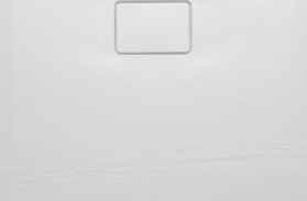 Sapho ACORA vanička z litého mramoru, obdélník 100x80x2, 9cm, bílá, dekor kámen AC003