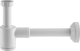 Bruckner CRONO umyvadlový sifon 5/4", DN32, bílá 151.108.0