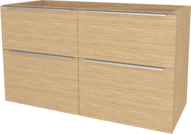 Mereo Mailo, koupelnová skříňka 121 cm, chrom madlo, Multidecor, Dub olejovaný CN593SDUO1