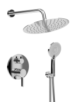 Sapho ICONIC podomítkový sprchový set s pákovou baterií, 2 výstupy, vyústění, chrom AF042-01