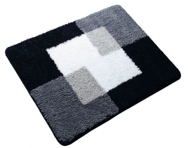 Ridder COINS předložka 55x50cm s protiskluzem, polyester, šedá 7103807