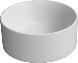 GSI KUBE X keramické umývátko na desku, průměr 32cm, bílá mat 943509