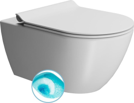 GSI PURA závěsná WC mísa, Swirlflush, 36x55cm, bílá dual-mat 881509