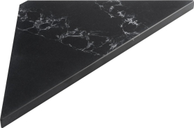 Sapho ABELINE rohová police rockstone 250x250mm, black attica AE250-0598