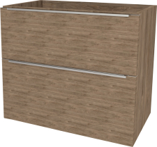 Mereo Mailo, koupelnová skříňka 61 cm, chrom madlo, Multidecor, Dark Rockford Hic CN590SDRH1