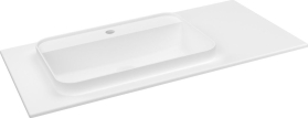 Sapho BRAHEA umyvadlo 96, 6x51, 5cm, rockstone, levé, bílá mat BT097L