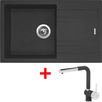 Granitový dřez Sinks LINEA 780 Granblack + Mix 3 P GR G4830
