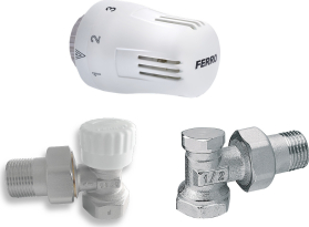 Novaservis Sada na radiatory s termostatem rohová 1/2" ZTM02