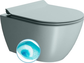GSI PURA závěsná WC mísa, Swirlflush, 36x50cm, ghiaccio dual-mat 881615