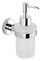 Aqualine SAMBA dávkovač mýdla 150ml, mléčné sklo, chrom SB119