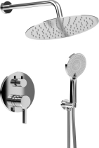 Sapho ICONIC podomítkový sprchový set s pákovou baterií, 2 výstupy, vyústění, chrom AF042-01