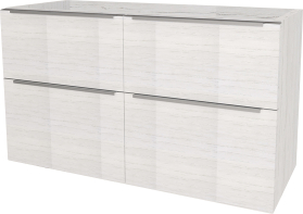 Mereo Mailo, koupelnová skříňka 121 cm, chrom madlo, Multidecor, Pino Aurélio CN593SPINO