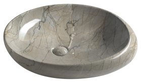 Sapho DALMA keramické umyvadlo na desku, 68x44 cm, grigio MM313