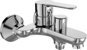 Mereo Vanová nástěnná baterie, Zuna, 100 mm, s keramickým přepínačem, bez příslušenství, chrom CB901A04Z