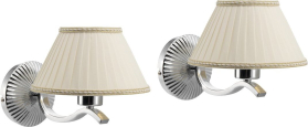 Gallo Wood ISOTTA nástěnné svítidlo E27, 60W, 230V, 2 ks, chrom 021003ST71IM2-C