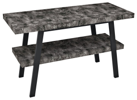 Sapho TWIGA umyvadlový stolek 130x72x50 cm, černá mat/štípaný kámen VC453-130-9